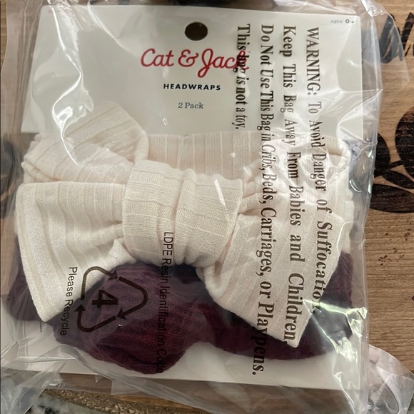 Cat & Jack Other - Cat & Jack Cream and Purple Hair Accessories for Stylish Looks